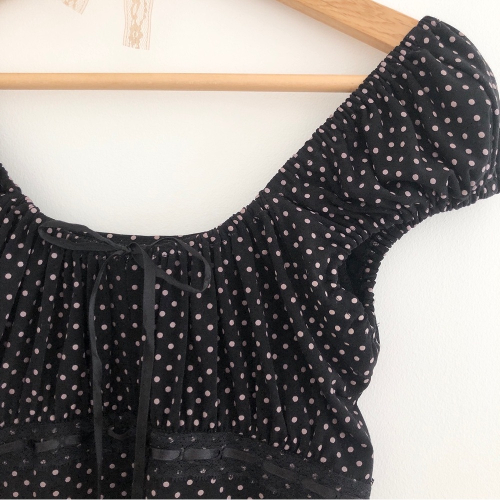 Vintage Milkmaid Dress Polka Dots - Picture 2 of 6